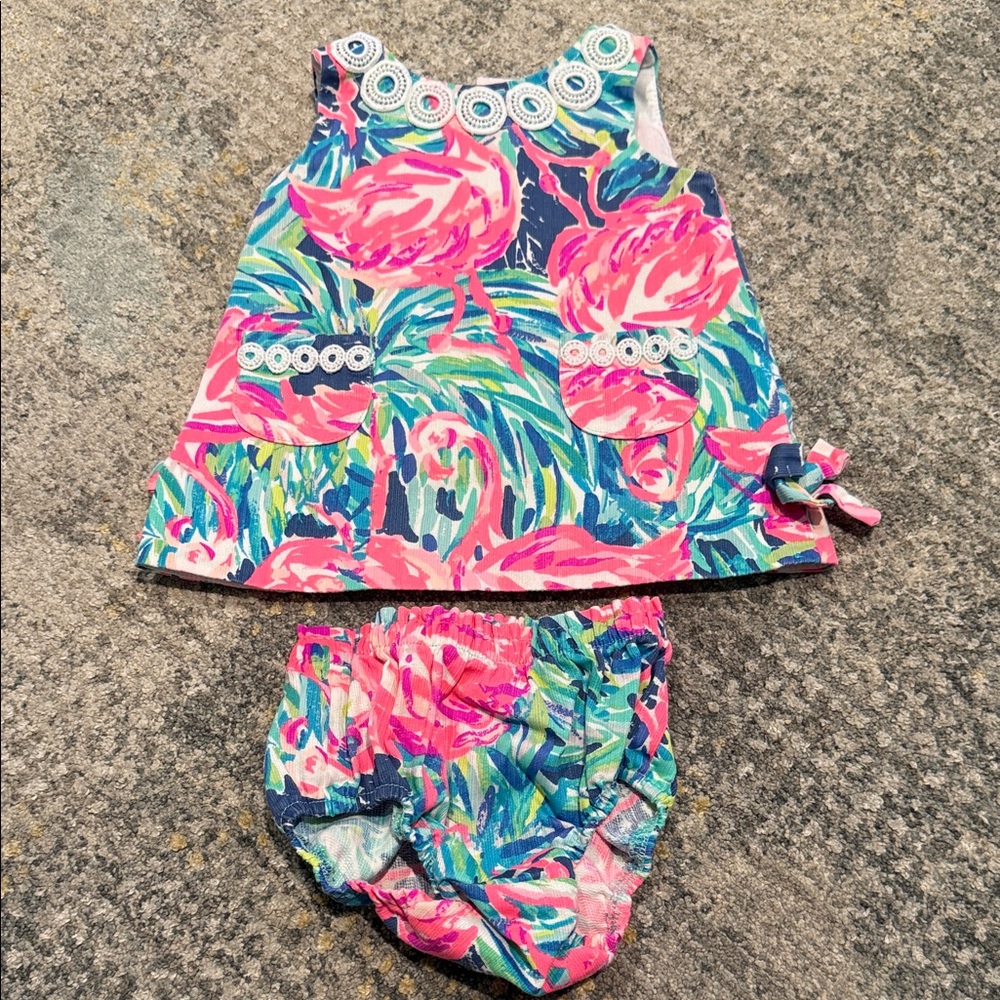 Lilly Pulitzer Pink and Blue Kids Matching Set